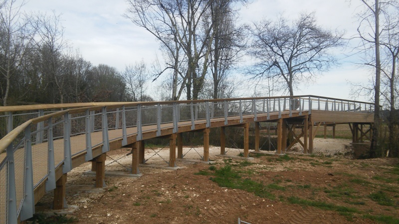 passerelle en pin traite 010105