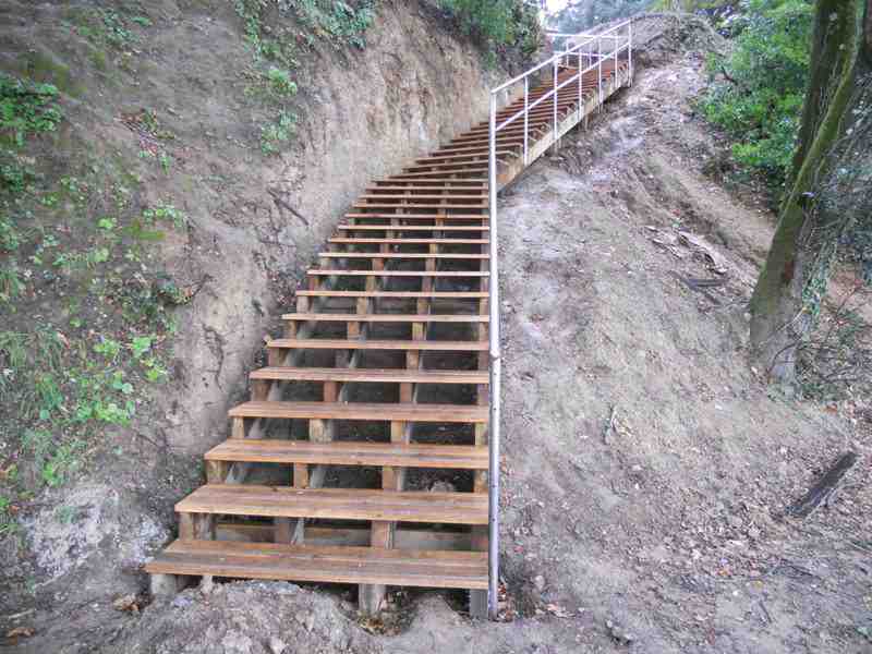 Escalier sentier du littoral ST-NAZAIRE 44