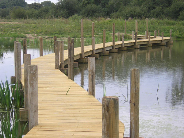 Passerelle bois - Cheminement de l'Ilette, VERTOU