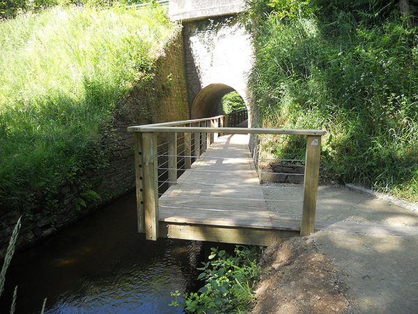 Passerelle bois - Pont-aux-prêtres, ORVAULT