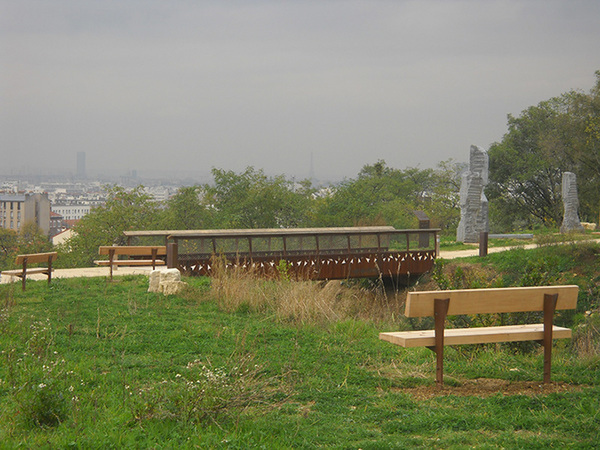 Passerelle bois/ métal - FONTENAY-SOUS-BOIS