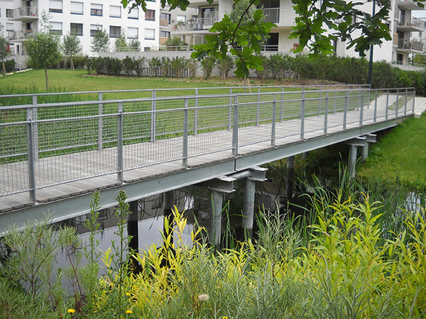 Passerelle bois/métal - CHANTEPIE